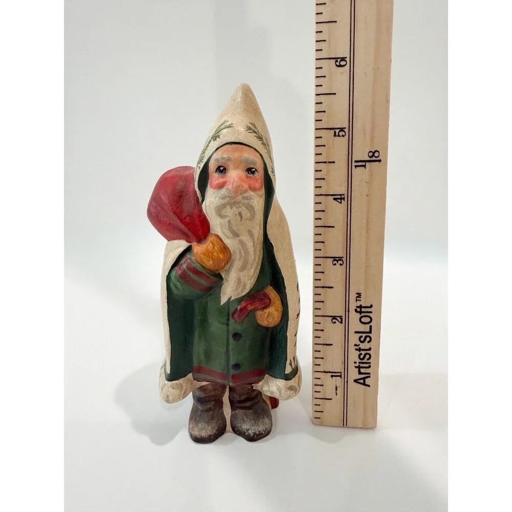 Vaillancourt Folk Art Chalkware Father Christmas Santa 1991 561 Scherenschnitte